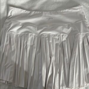 Goldhinge White 15” Pleated Skirt